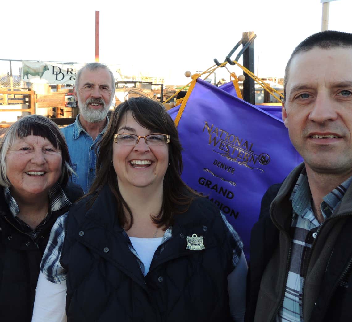The Mcilwraith's (Lee, John A, Ciaran (Yool) and John B at the National Western Stock Show, Denver